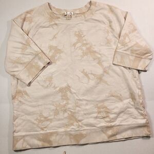 Banana Republic Cream Tie-Dye Shirt